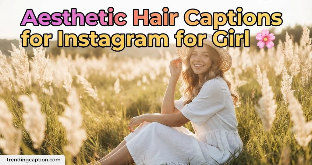 Aesthetic Hair Captions for Instagram for Girl