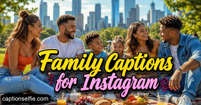 Best Family Captions for Instagram