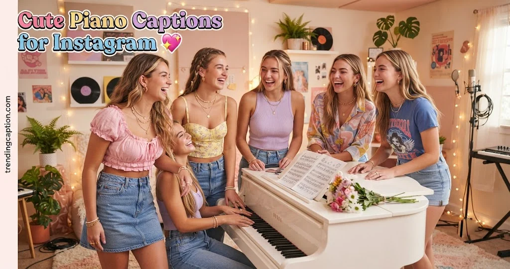 Cute Piano Captions for Instagram
