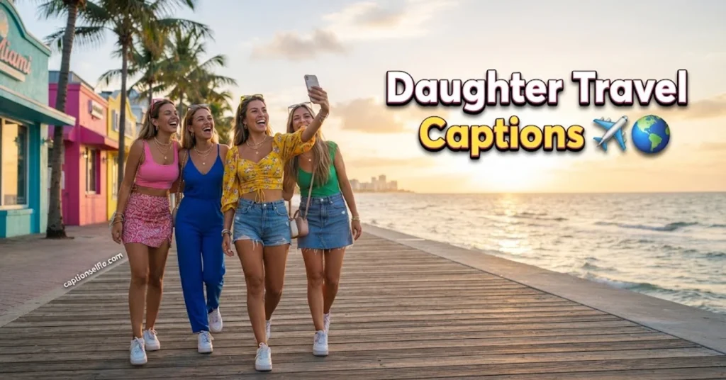Daughter Travel Captions 
