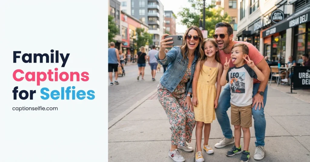 Family Captions for Selfies