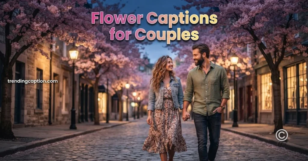 Flower Captions for Couples