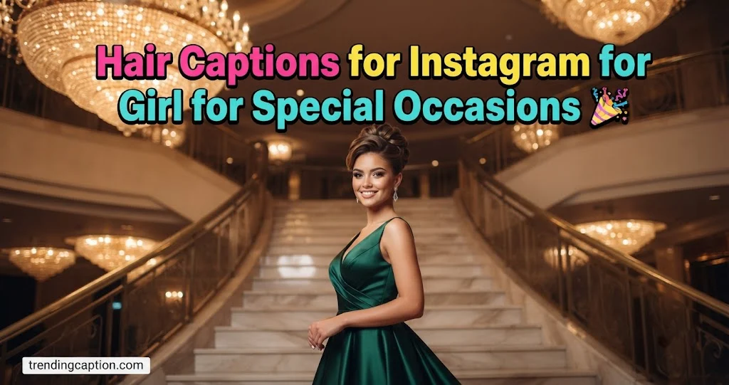 Hair Captions for Instagram for Girl for Special Occasions