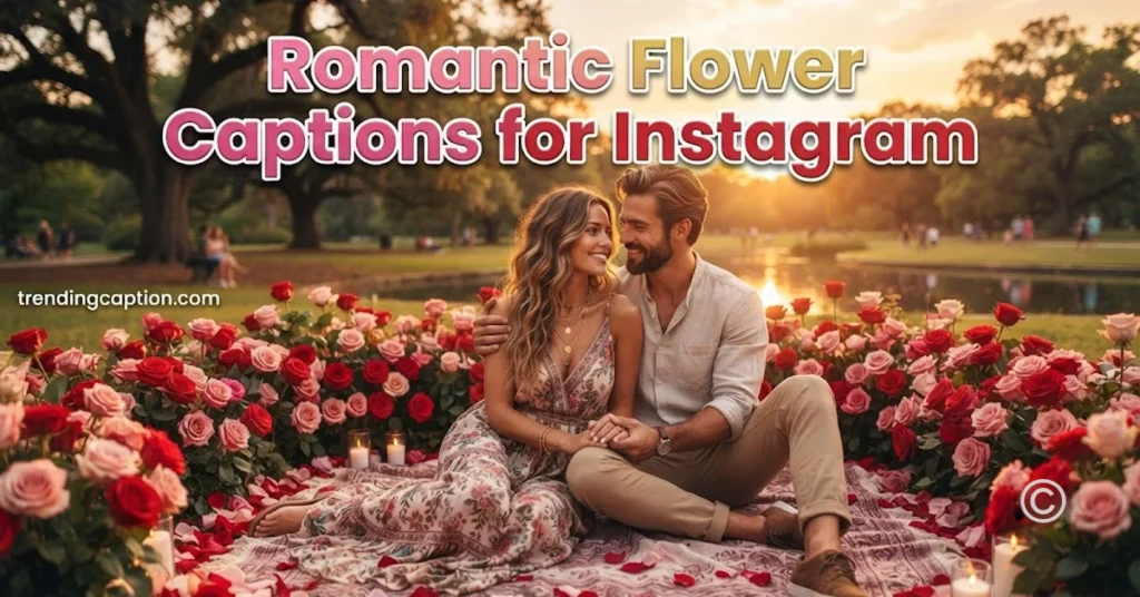 Romantic Flower Captions for Instagram