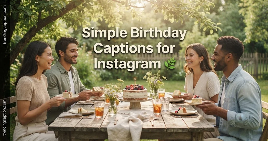 Simple Birthday Captions for Instagram