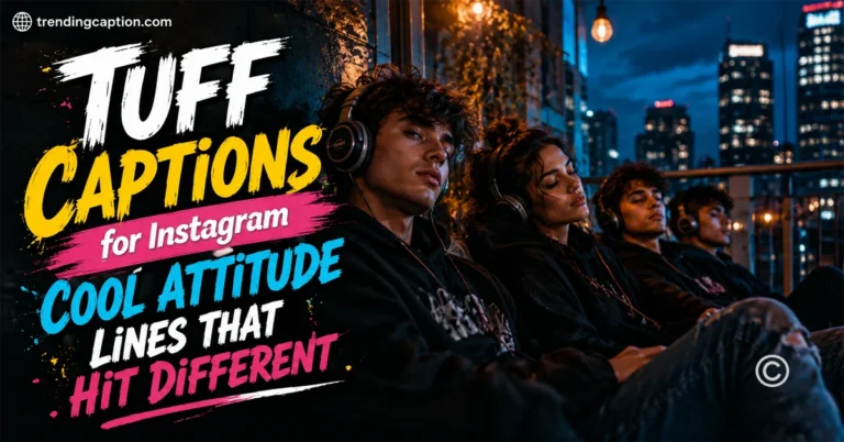 Tuff Captions for Instagram Cool Attitude