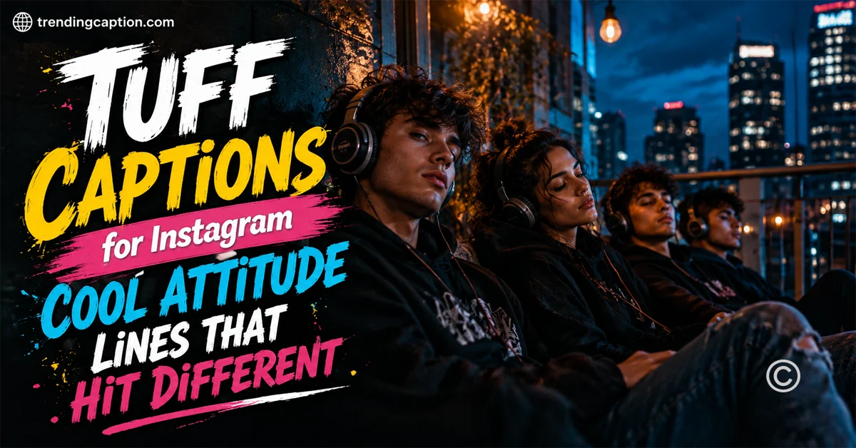 Tuff Captions for Instagram Cool Attitude